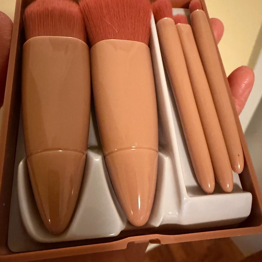 Makeup Brush Set - Blush Pink Handles
